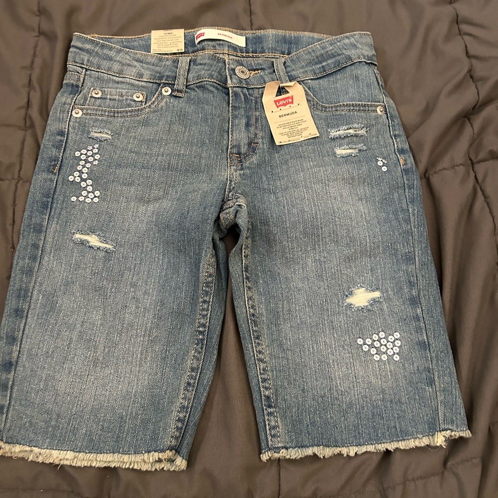 Levi's Blue Distressed Women's Jeans